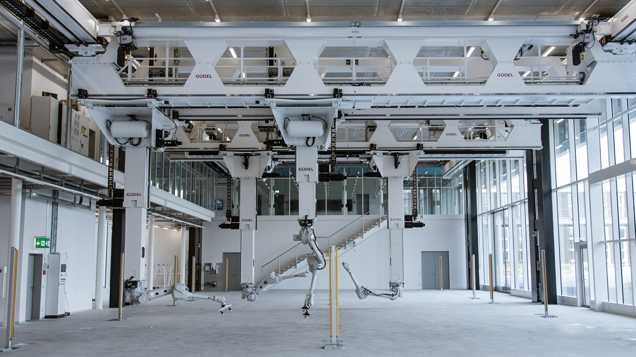 Interior perspective Robotic Fabrication Lab